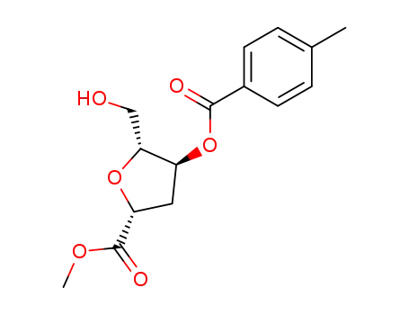 1-(carbomethoxy)-2-deoxy-3-O-p-toluoyl-β-D-erythropentofuranose