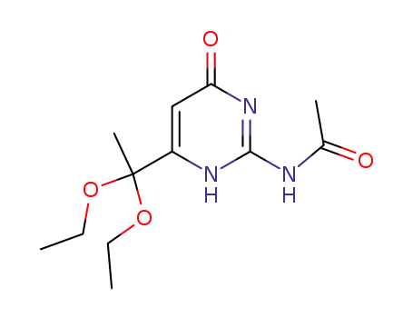 N-[6-(1,1-diethoxyethyl)-4-oxo-1,4-dihydropyrimidin-2-yl]acetamide