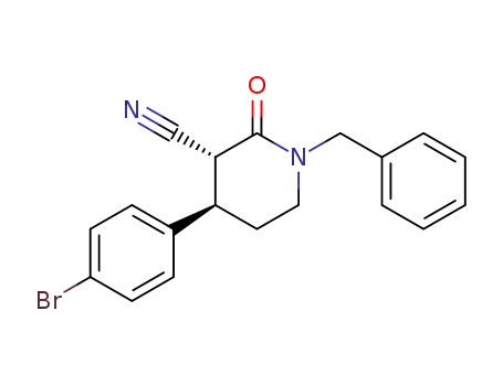 (3R,4R)-1-benzyl-4-(4-bromophenyl)-2-oxopiperidine-3-carbonitrile