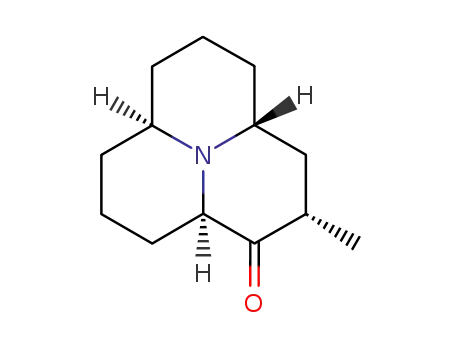 (2α,3aα,6aα,9aα)-(+/-)-decahydro-2-methylpyrido<2,1,6-de>quinolizin-1(2H)-one