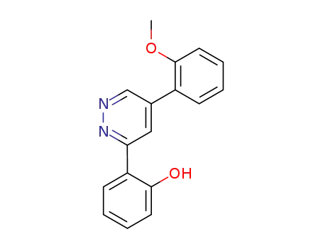 Molecular Structure of 122763-62-6 (2-[5-(2-Methoxy-phenyl)-pyridazin-3-yl]-phenol)
