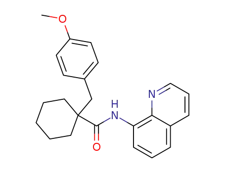 1-(4-methoxybenzyl)-N-(quinolin-8-yl)cyclohexanecarboxamide