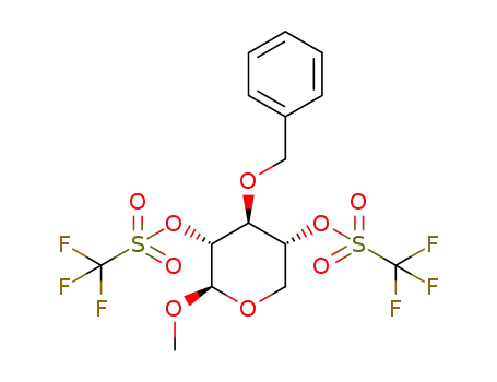 methyl 3-O-benzyl-2,4-di-O-trifluoromethanesulfonyl-β-D-xylopyranoside