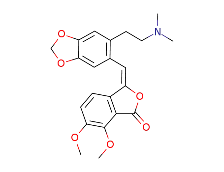 Molecular Structure of 55922-35-5 ((3E)-3-({6-[2-(dimethylamino)ethyl]-1,3-benzodioxol-5-yl}methylidene)-6,7-dimethoxy-2-benzofuran-1(3H)-one)