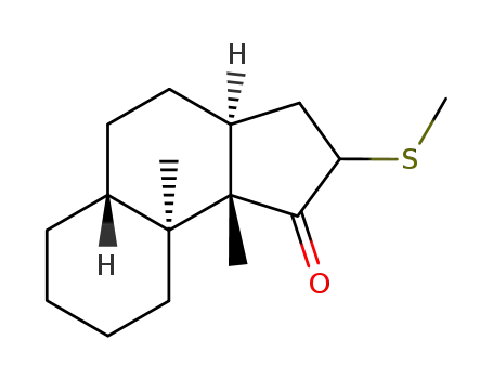 (3aα,5aβ,9aα,9bβ)-dodecahydro-9a,9b-dimethyl-2-(methylthio)-1H-benz<e>inden-1-one