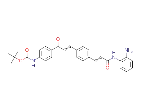 tert-butyl-(4-(3-(4-(3-(2-aminophenylamino)-3-oxoprop-1-enyl)phenyl)acryloyl)phenyl)carbamate