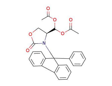 Acetic acid acetoxy-[(S)-2-oxo-3-(9-phenyl-9H-fluoren-9-yl)-oxazolidin-4-yl]-methyl ester