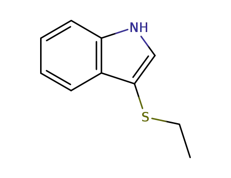 Molecular Structure of 1484-16-8 (3-(ethylsulfanyl)-1H-indole)