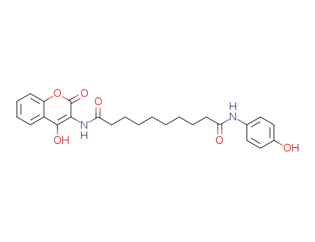 Molecular Structure of 1573010-35-1 (N<sup>(1)</sup>-(4-hydroxy-2-oxo-2H-chromen-3-yl)-N<sup>(10)</sup>-(4-hydroxyphenyl)decanediamide)