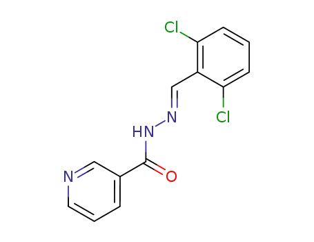 Molecular Structure of 42596-07-6 (Picolinic acid, (2,6-dichlorobenzylidene)hydrazide)
