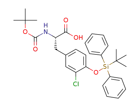 (S)-2-((tert-butoxycarbonyl)amino)-3-(4-((tert-butyldiphenylsilyl)oxy)-3-chlorophenyl)propanoic acid