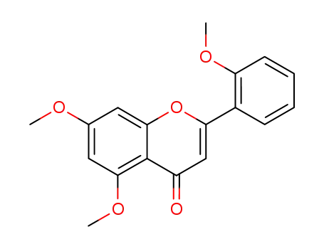 Molecular Structure of 4308-57-0 (5,7-DIMETHOXY-2-(2-METHOXYPHENYL)- 4H-1-BENZOPYRAN-4-ONE)