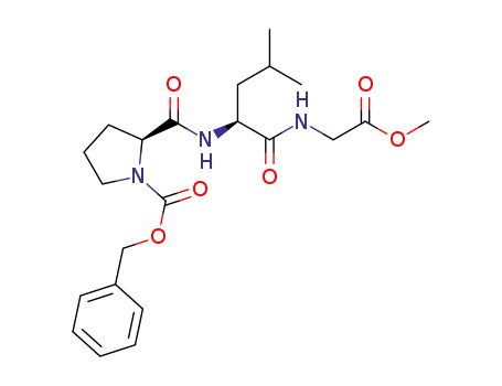Glycine, N-[N-[1-[(phenylmethoxy)carbonyl]-L-prolyl]-L-leucyl]-, methyl
ester