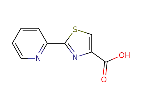 Molecular Structure of 115311-41-6 (2-pyridin-2-yl-1,3-thiazole-4-carboxylic acid)