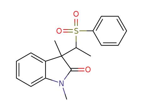 1,3-dimethyl-3-(1-(phenylsulfonyl)ethyl)indolin-2-one
