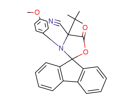 4'-<i>tert</i>-butyl-3'-(4-methoxy-phenyl)-5'-oxo-spiro[fluorene-9,2'-oxazolidine]-4'-carbonitrile