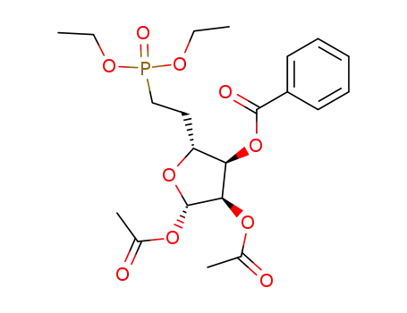 Benzoic acid (2R,3R,4R,5S)-4,5-diacetoxy-2-[2-(diethoxy-phosphoryl)-ethyl]-tetrahydro-furan-3-yl ester
