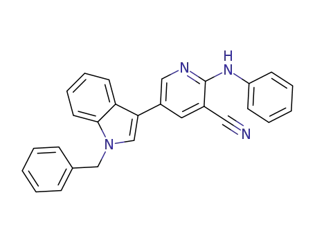 5-(1-benzyl-1H-indol-3-yl)-2-(phenylamino)nicotinonitrile