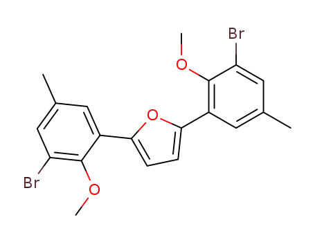 2,5-bis(3-bromo-2-methoxy-5-methylphenyl)furan