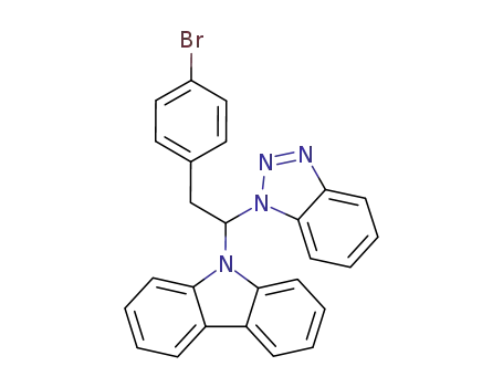Molecular Structure of 132724-53-9 (9-[1-Benzotriazol-1-yl-2-(4-bromo-phenyl)-ethyl]-9H-carbazole)