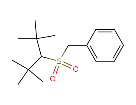 Molecular Structure of 61259-02-7 (Benzene, [[[1-(1,1-dimethylethyl)-2,2-dimethylpropyl]sulfonyl]methyl]-)