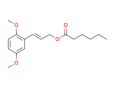 Molecular Structure of 1578259-07-0 ((E)-3-(2,5-dimethoxyphenyl)allyl hexanoate)