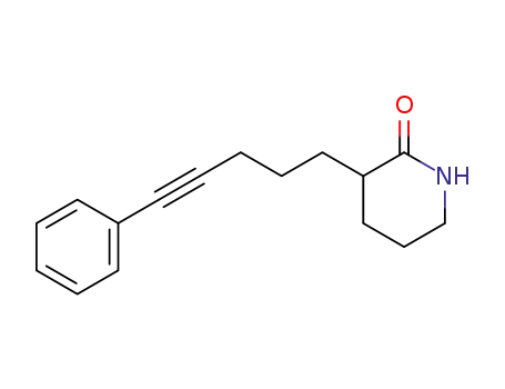 3-(5-Phenyl-pent-4-ynyl)-piperidin-2-one