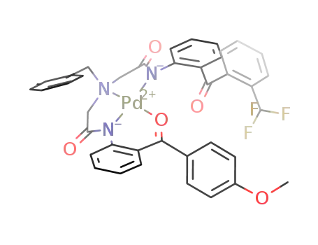 C<sub>39</sub>H<sub>30</sub>F<sub>3</sub>N<sub>3</sub>O<sub>5</sub>Pd