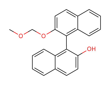 Molecular Structure of 183156-62-9 ([1,1'-Binaphthalen]-2-ol, 2'-(methoxymethoxy)-, (1R)-)