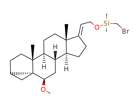(E)-21-(((bromomethyl)dimethylsilyl)oxy)-6β-methoxy-3α,5α-cyclopregn-17(20)-ene