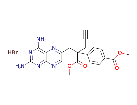 6-Pteridinepropanoic acid, 2,4-diamino-α-[4-(methoxycarbonyl)phenyl]-α-2-propyn-1-yl-, methyl ester, hydrobromide