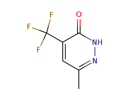 Molecular Structure of 560132-48-1 (3(2H)-Pyridazinone, 6-methyl-4-(trifluoromethyl)-)