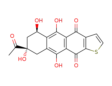 (6RS,8SR)-8-acetyl-5,6,8,10-tetrahydroxy-6,7,8,9-tetrahydroanthra<2,3-b>thiophene-4,11-dione