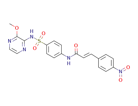 (E)-N-(4-(N-(3-methoxypyrazin-2-yl)sulfamoyl)phenyl)-3-(4-nitrophenyl)acrylamide