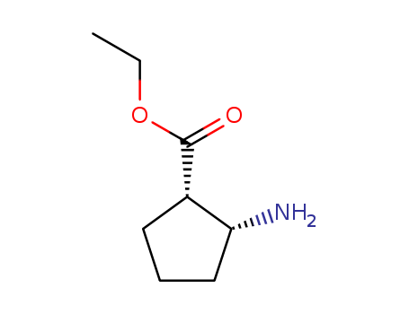 Cyclopentanecarboxylic  acid,  2-amino-,  ethyl  ester
