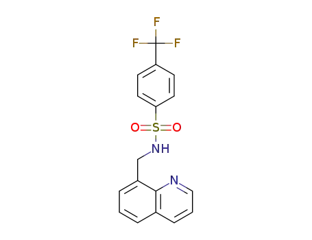N-(quinolin-8-ylmethyl)-4-(trifluoromethyl)benzenesulfonamide
