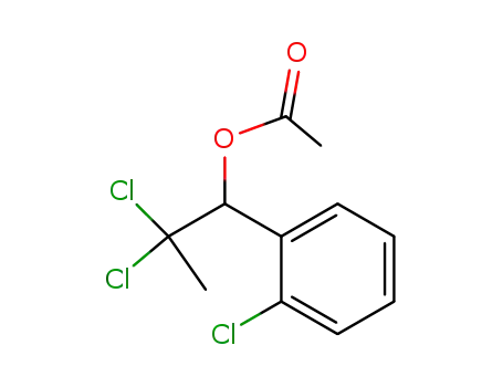 Molecular Structure of 37610-58-5 (2,2-dichloro-1-(2-chlorophenyl)propyl acetate)