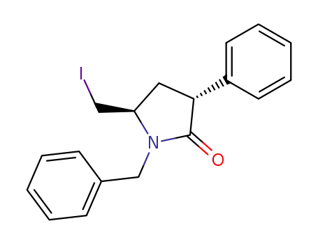 trans-N-benzyl-5-(iodomethyl)-3-phenylpyrrolidin-2-one