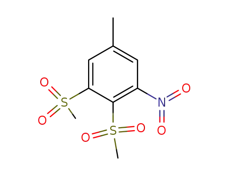 Molecular Structure of 65516-89-4 (Benzene, 5-methyl-1,2-bis(methylsulfonyl)-3-nitro-)