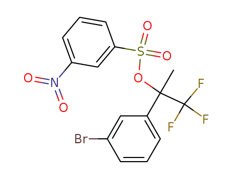3-Nitro-benzenesulfonic acid 1-(3-bromo-phenyl)-2,2,2-trifluoro-1-methyl-ethyl ester