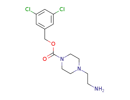 3,5-dichlorobenzyl 4-(2-aminoethyl)piperazine-1-carboxylate