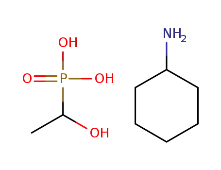 Molecular Structure of 119295-29-3 ((R,S)-1-hydroxyethylphosphonate cyclohexylamine)
