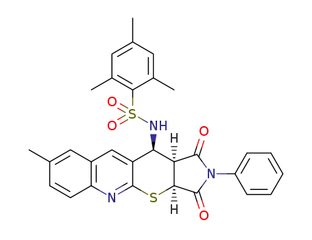 (3aS,11S,11aS)-1,3-dioxo-8-methyl-2-phenyl-11-(2,4,6-trimethylbenzenesulfonamido)-1,2,3,3a,11,11a-hexahydropyrrolo[3’,4’:5,6]thiopyrano[2,3-b]quinoline