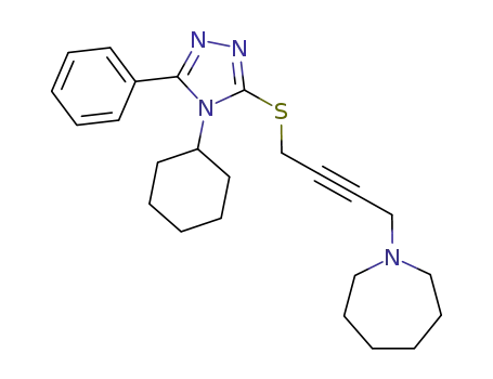 1-[4-(4-Cyclohexyl-5-phenyl-4H-[1,2,4]triazol-3-ylsulfanyl)-but-2-ynyl]-azepane