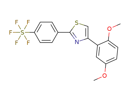 4-(2′,5′-dimethoxy)-2-(4″-pentafluorosulfanylphenyl)-1,3-thiazole