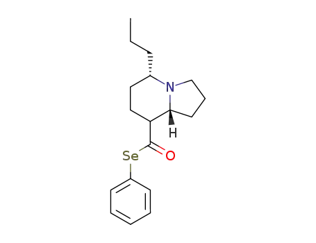 Molecular Structure of 117959-89-4 ((5R<sup>*</sup>,8R,S,8aS<sup>*</sup>)-8-Phenylselenocarbonyl-5-propyloctahydroindolizine)