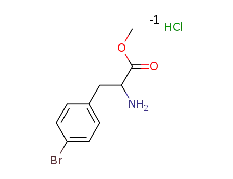 Molecular Structure of 99359-32-7 (METHYL 4-BROMO-L-PHENYLALANINATE HYDROCHLORIDE)