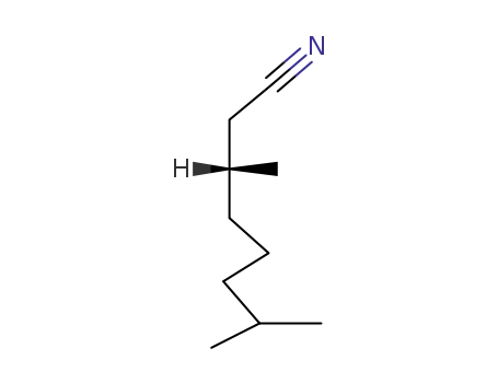 (+)(R)-2.6-dimethyl-octanoic acid-<sup>(8)</sup>-nitrile