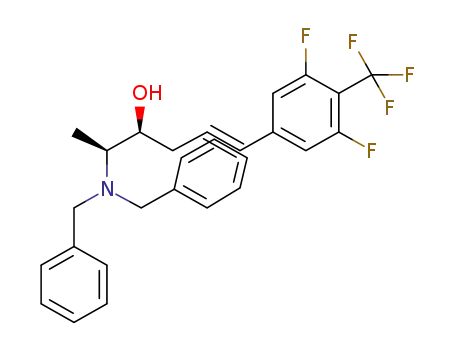 (2S,3S)-2-(dibenzylamino)-6-[3,5-difluoro-4-(trifluoromethyl)phenyl]hex-5-yn-3-ol