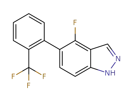 4-fluoro-5-(2-trifluoromethylphenyl)-1H-indazole